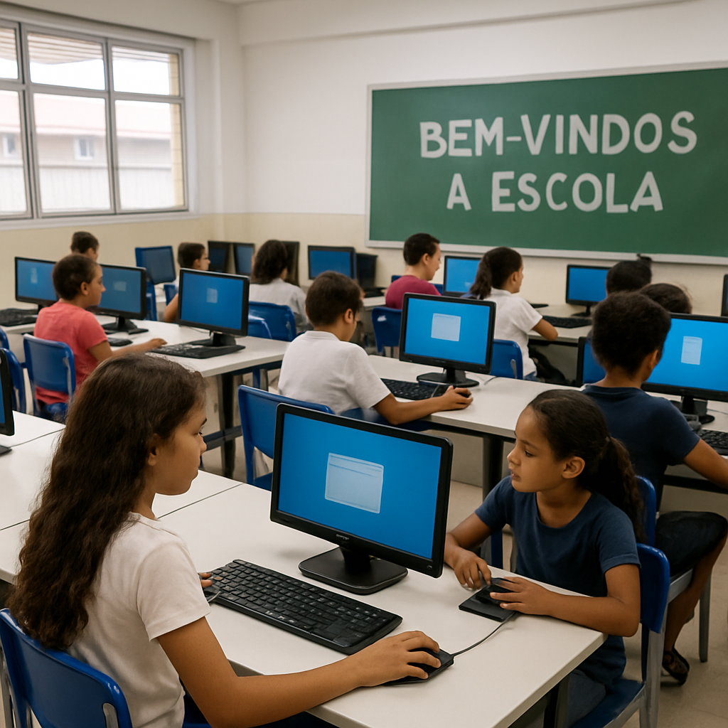 Escolas municipais recebem reforma e novos laboratórios de informática